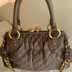 Marc Jacobs Quilted Leather Stam Satchel Handbag